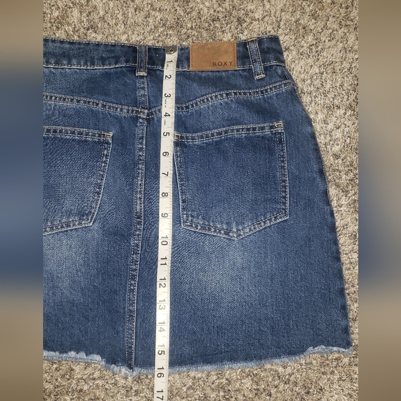 Roxy| Denim Button-Up Mini Skirt - Picture 5 of 6
